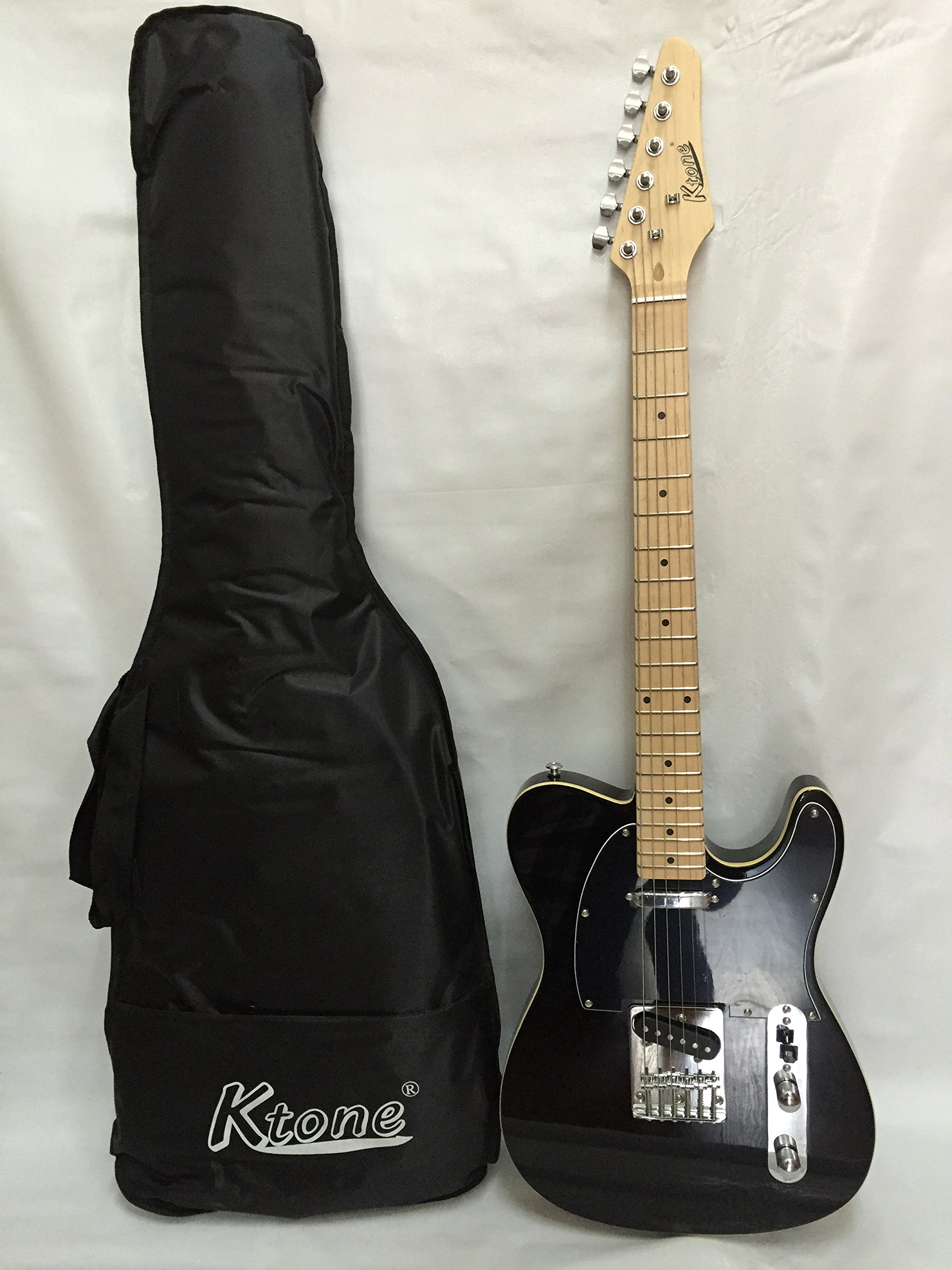 6 String Electric Guitar - Solid Body, Black Finish with Free Gig Bag | Perfect for Beginners, Live Performances & Home Practice