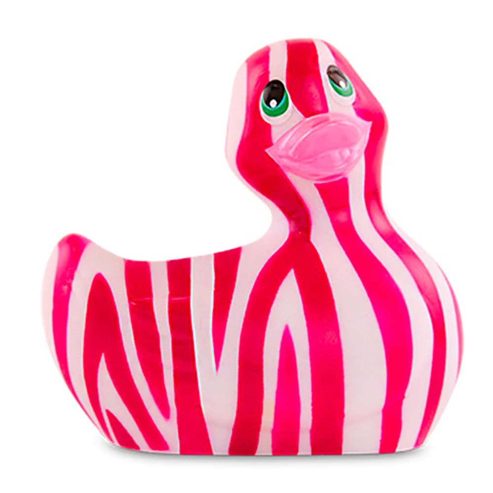BIG TEAZE Duckie 2.0 Vibrating Duck Toy - White & Pink Adult Pleasure Product for Couples & Solo Play - Perfect for Bath Time Fun & Sensual Relaxation