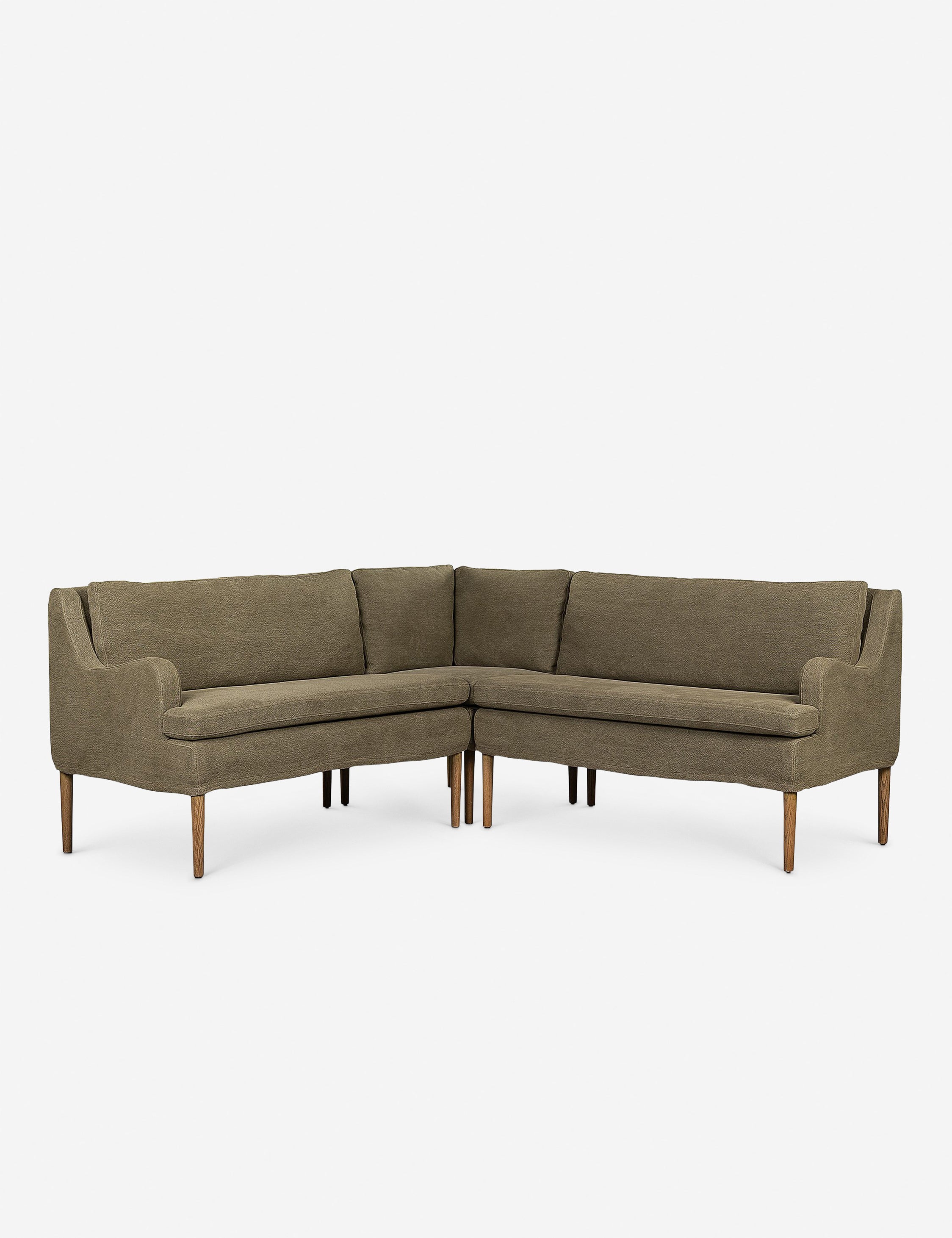 Aurelia Dining Banquette by Amber Lewis x Four Hands - Modern Upholstered Bench for Dining Room, Kitchen Nook & Entryway - Perfect for Small Space Seating and Stylish Home Decor