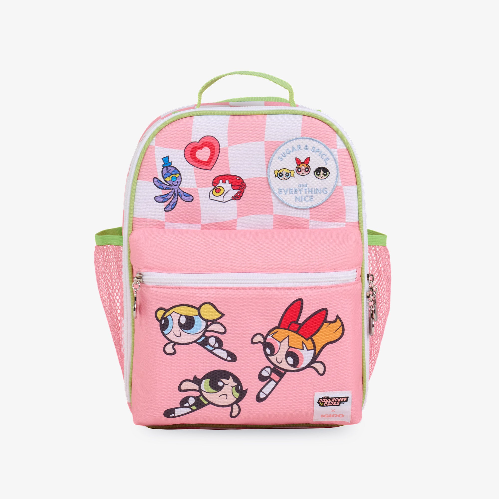 The Powerpuff Girls Mini Convertible Backpack Cooler for Kids - Insulated Lunch Bag & Picnic Tote - Perfect for School, Travel & Outdoor Adventures