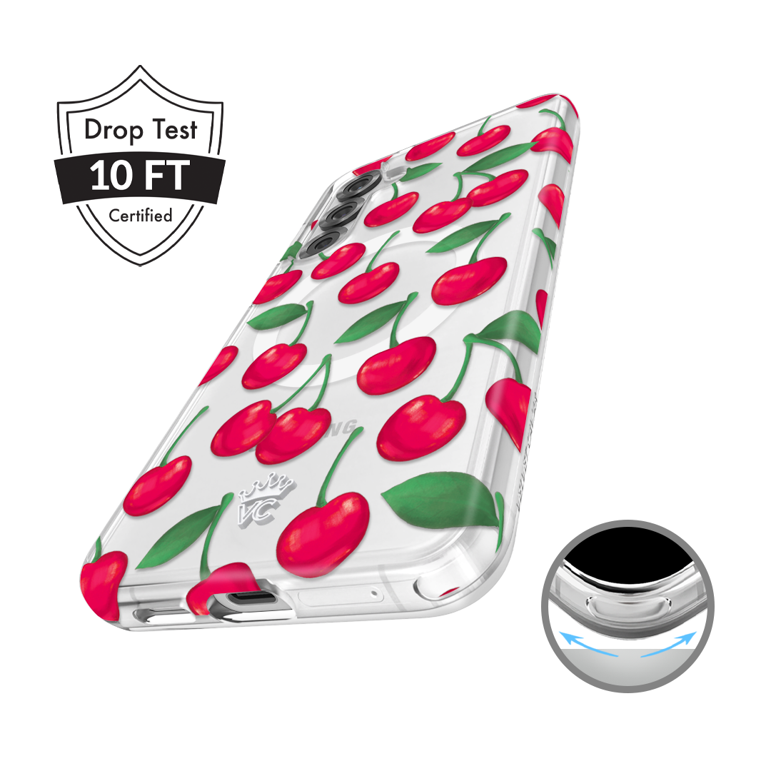 Samsung Galaxy Phone Case with Cherry Design - Durable Protective Cover for Everyday Use & Style