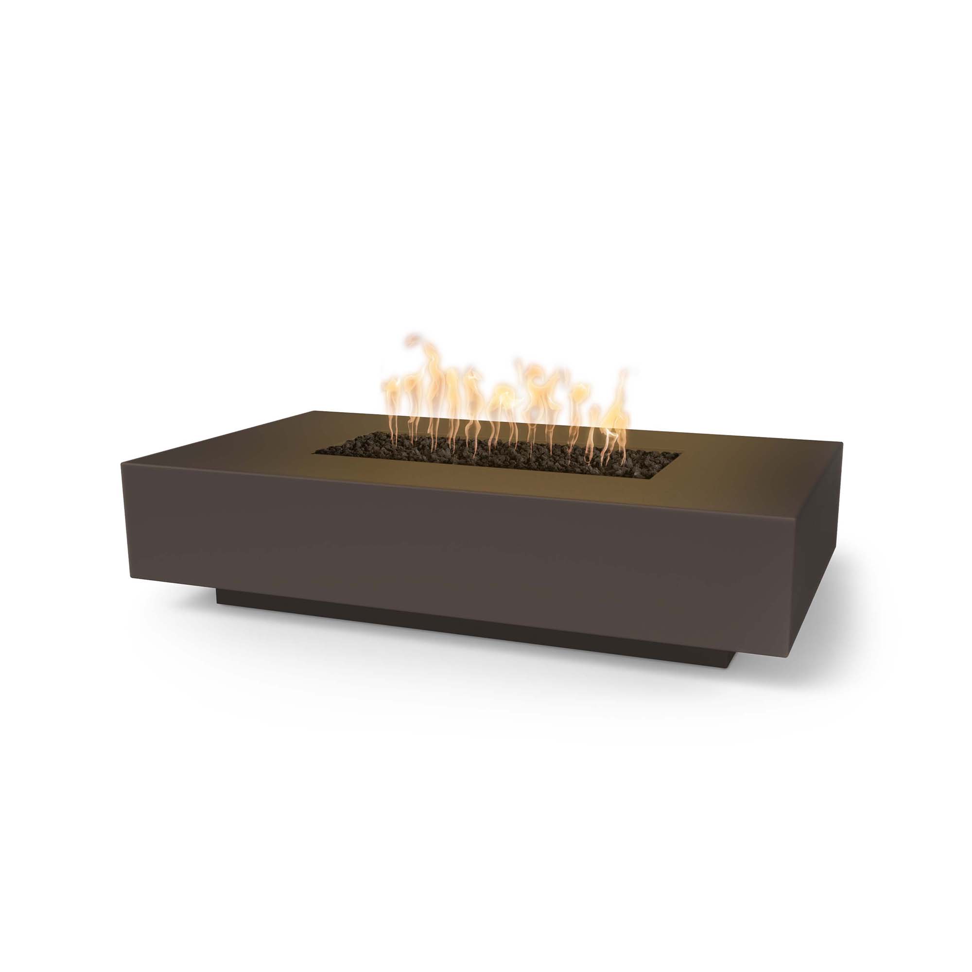 Premium GFRC Concrete Outdoor Fire Pit - Modern Linear Design for Patio, Backyard & Garden - Durable & Weather-Resistant for Year-Round Use