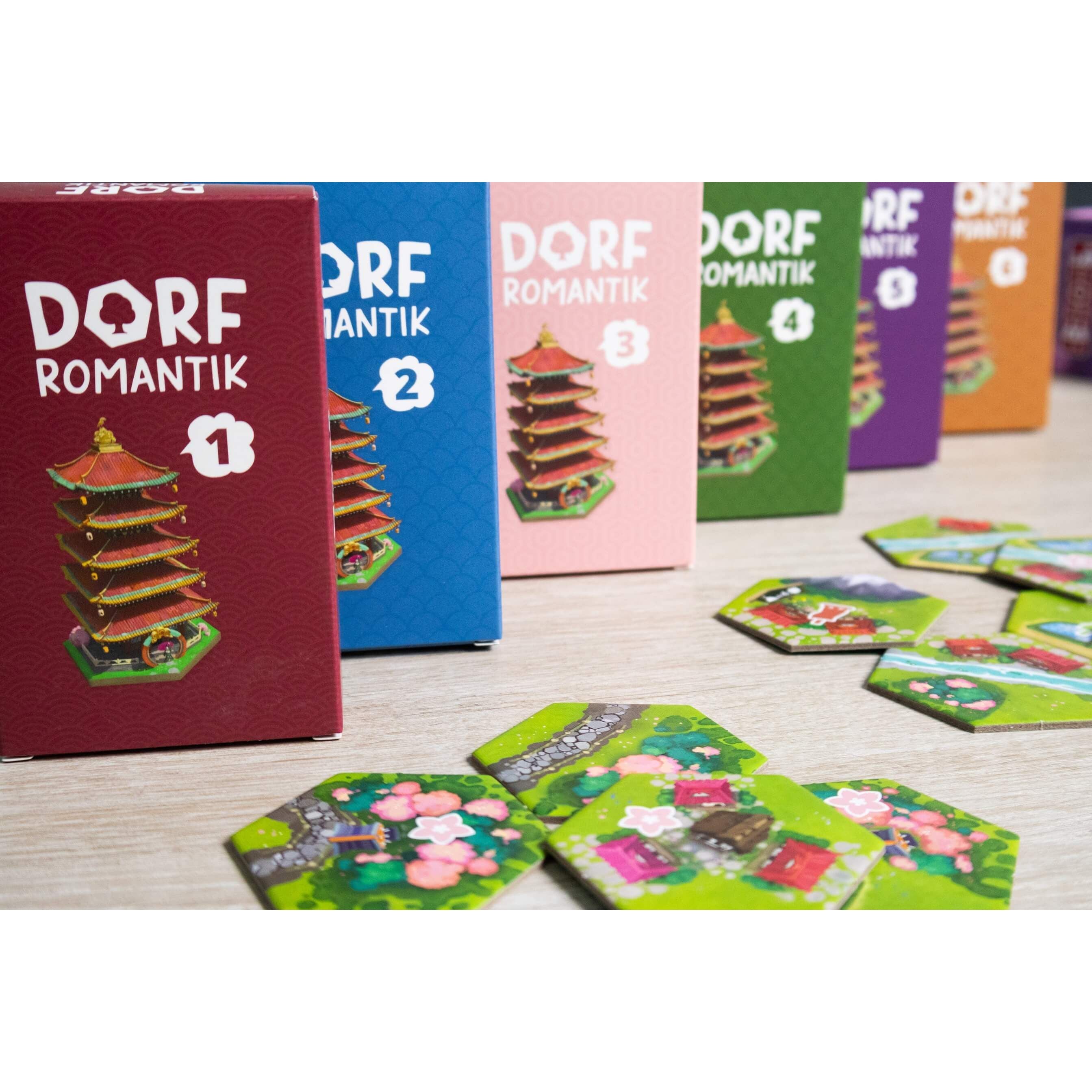Dorfromantik Sakura - Relaxing Tile-Based Board Game for Adults & Families | Perfect for Stress Relief, Mindfulness & Cozy Game Nights