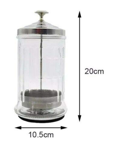 BY MIA 1000ml Salon Barber Disinfection Jar - UV Sterilizer Container for Hair Clippers, Manicure Tools & Salon Equipment | Perfect for Nail Salons, Barbershops & Home Use