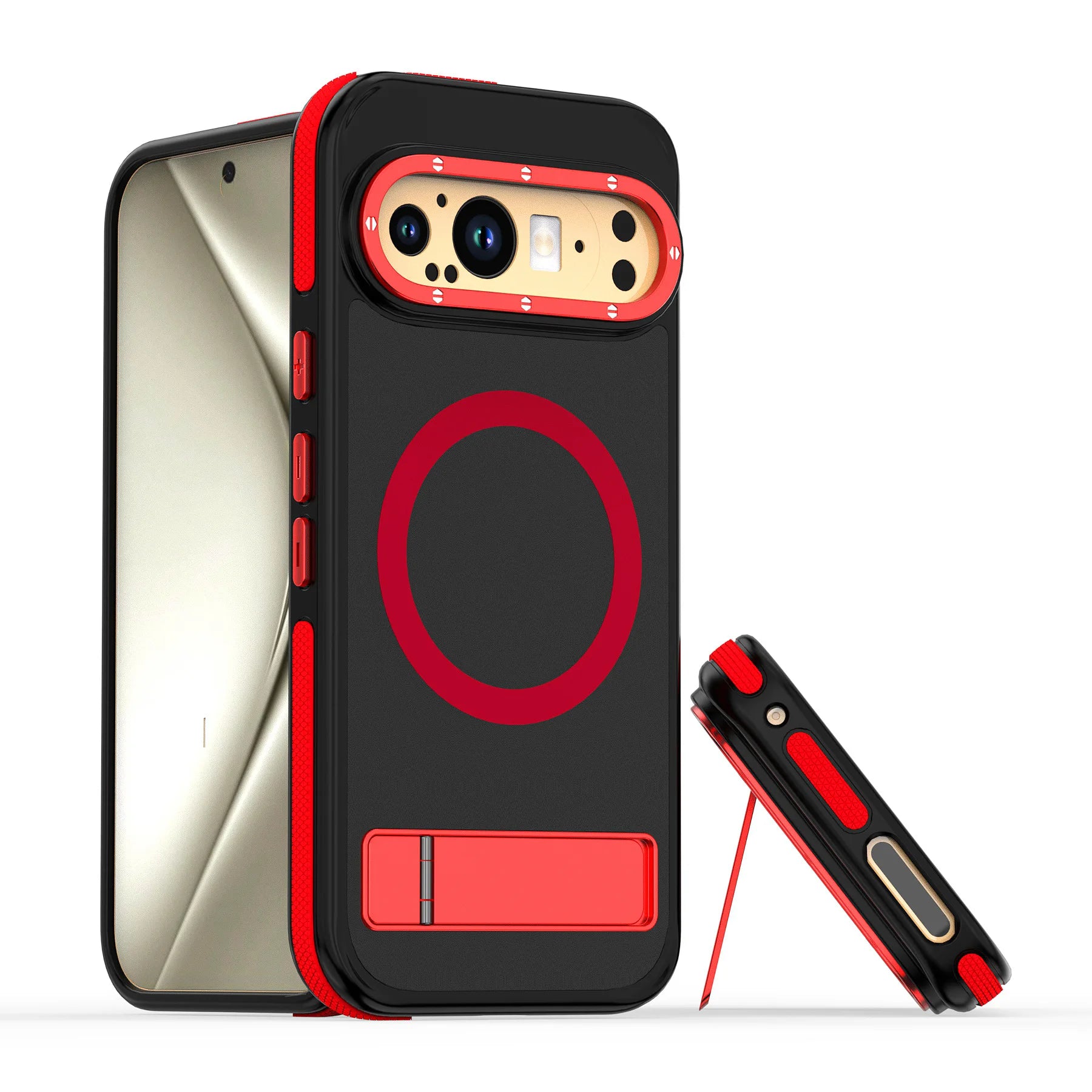 Google Pixel 9 Pro Magnetic Case - Shockproof Hard Shell with Wireless Charging Compatibility | Perfect for Home, Office & Travel Protection