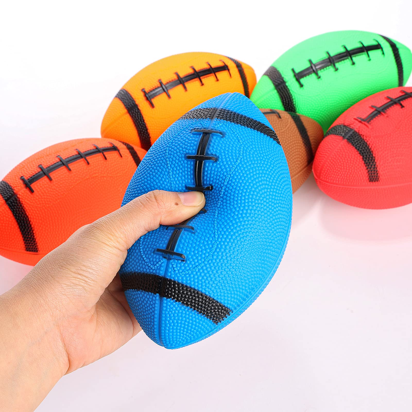 6PCS Mini Inflatable Football Toys for Kids - Outdoor/Indoor Play & Party Favors