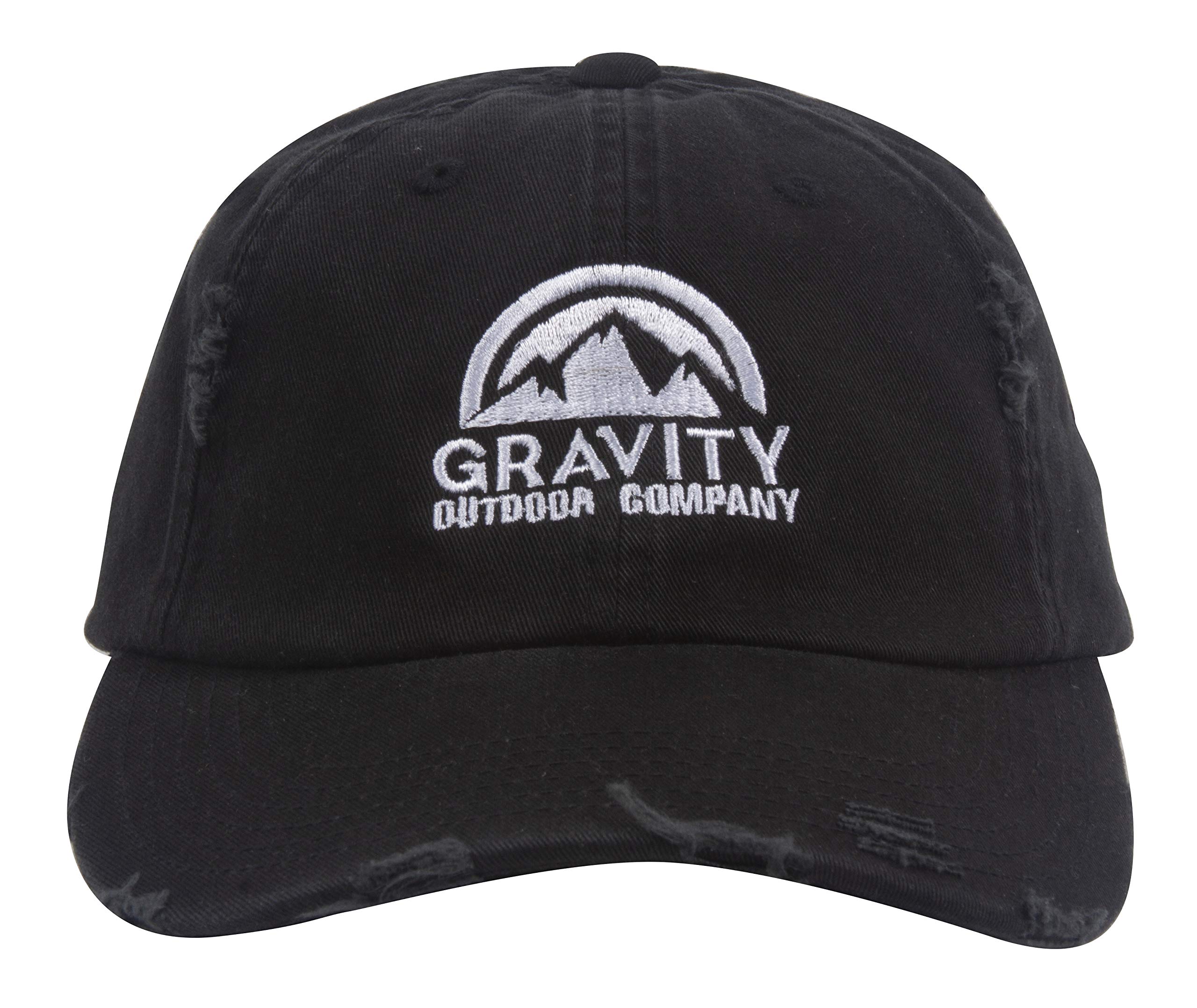 Gravity Outdoor Co. Distressed Adjustable Baseball Cap - Perfect for Hiking, Camping, and Outdoor Adventures