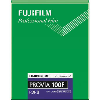 FUJIFILM Fujichrome Provia 100F Professional RDP III Color Transparency Film (4x5 Inch, 20 Sheets) - Perfect for Landscape Photography, Studio Work & Professional Slide Presentations