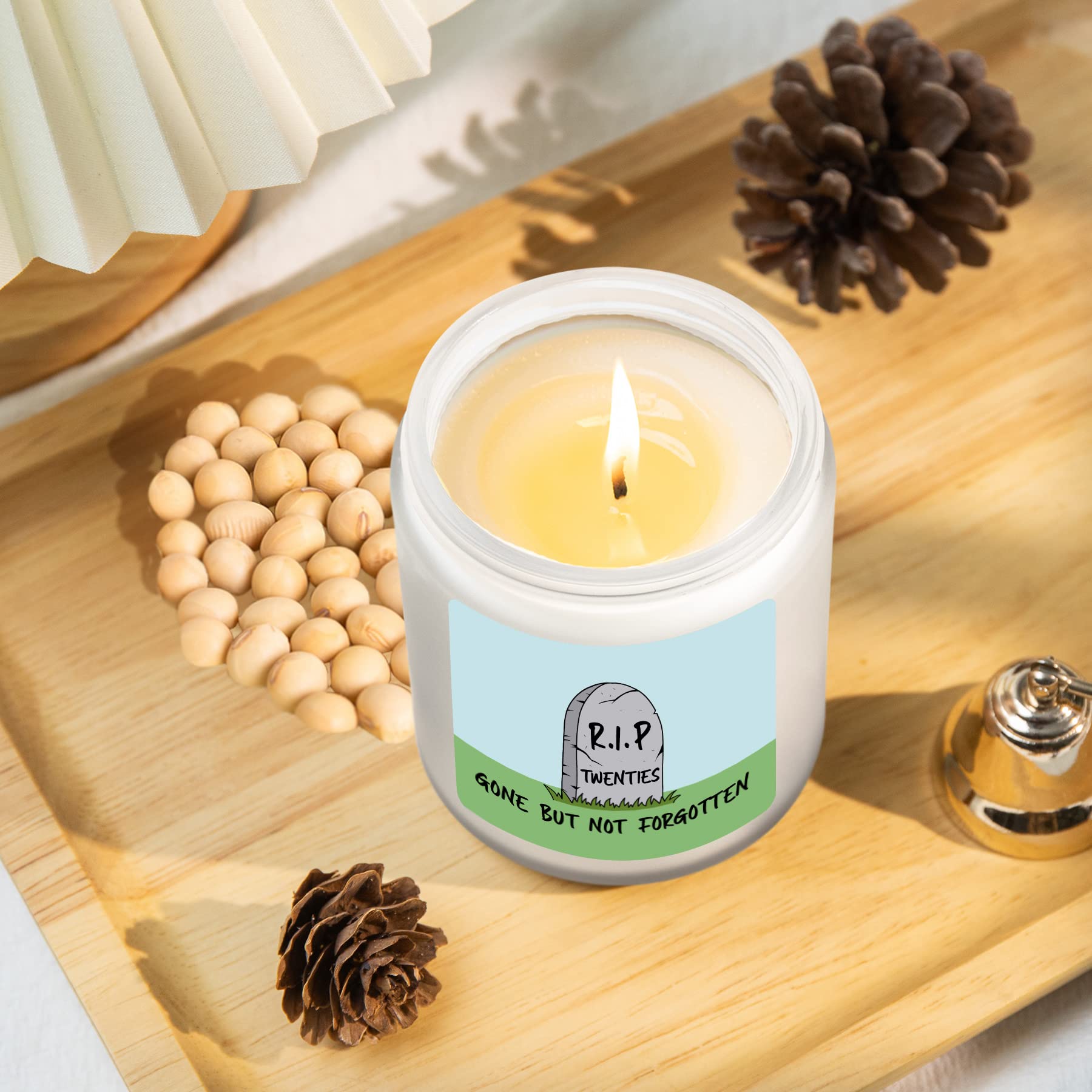 Unique 30th Birthday Gifts for Her & Him - Funny Lavender Scented Candles for Turning 30 Year Old Best Friend, Girlfriend, Boyfriend, Women, Men - Perfect for Relaxation, Home Decor & Special Celebrations