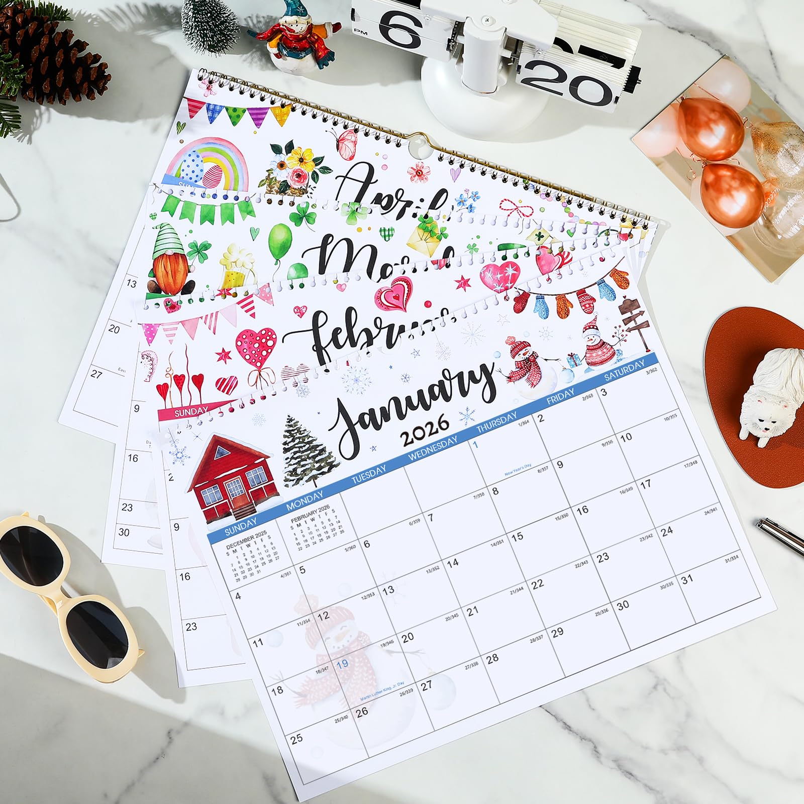 2025-2026 Wall Calendar | July 2025 - December 2026 Large 14.8