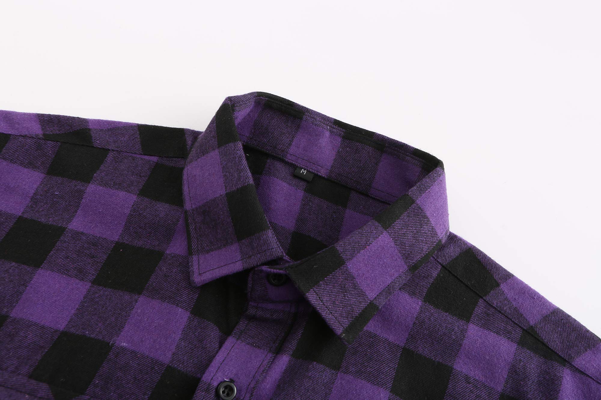 **Men's Flannel Shirt Long Sleeve Plaid Button Down Shirt for Men - Soft & Comfortable Casual Wear for Outdoor, Camping & Fall Fashion**