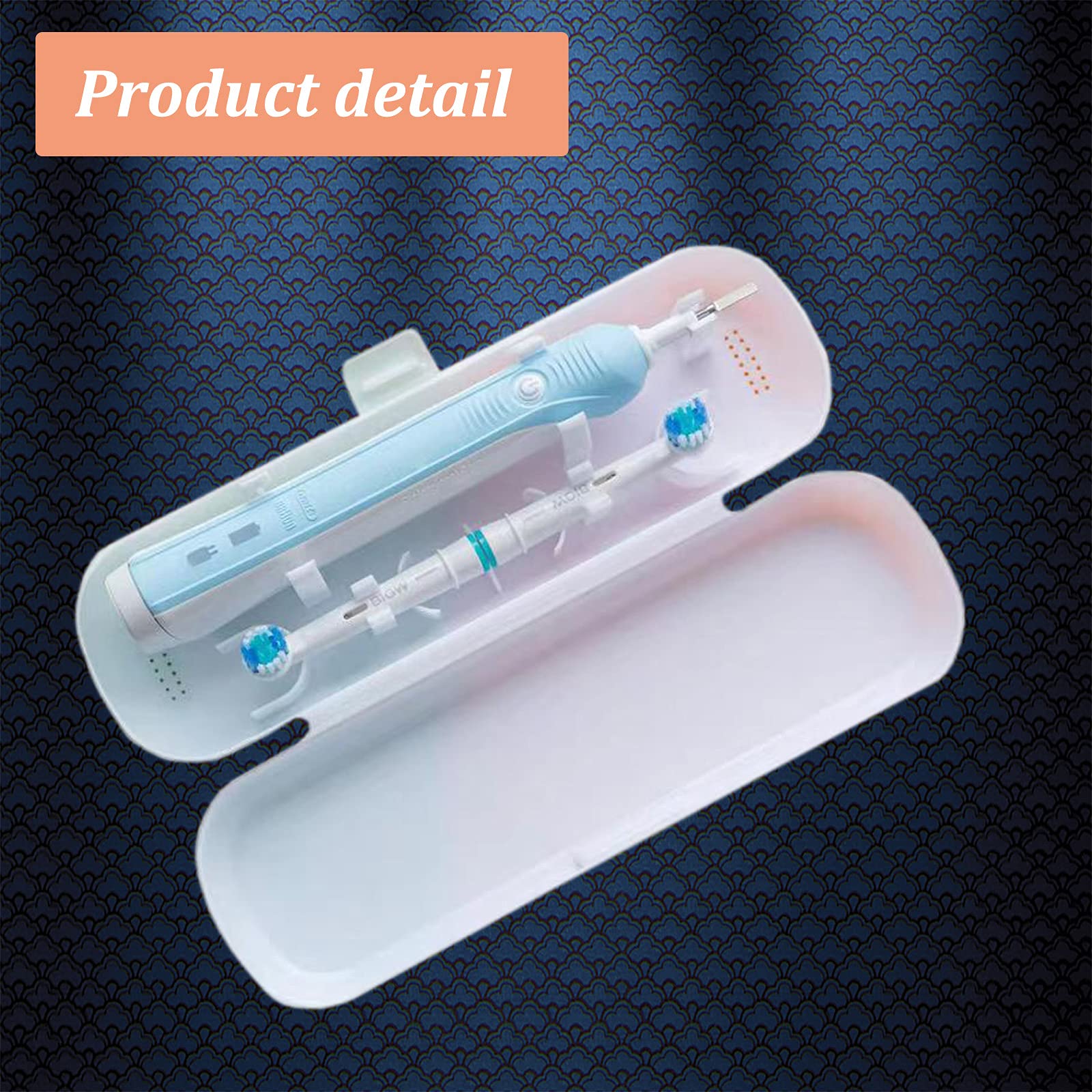 2 Pack Electric Toothbrush Travel Case - Waterproof Portable Toothbrush Holder for Oral-B, Philips Sonicare & More (White & Black) | Perfect for Air Travel, Camping & Business Trips