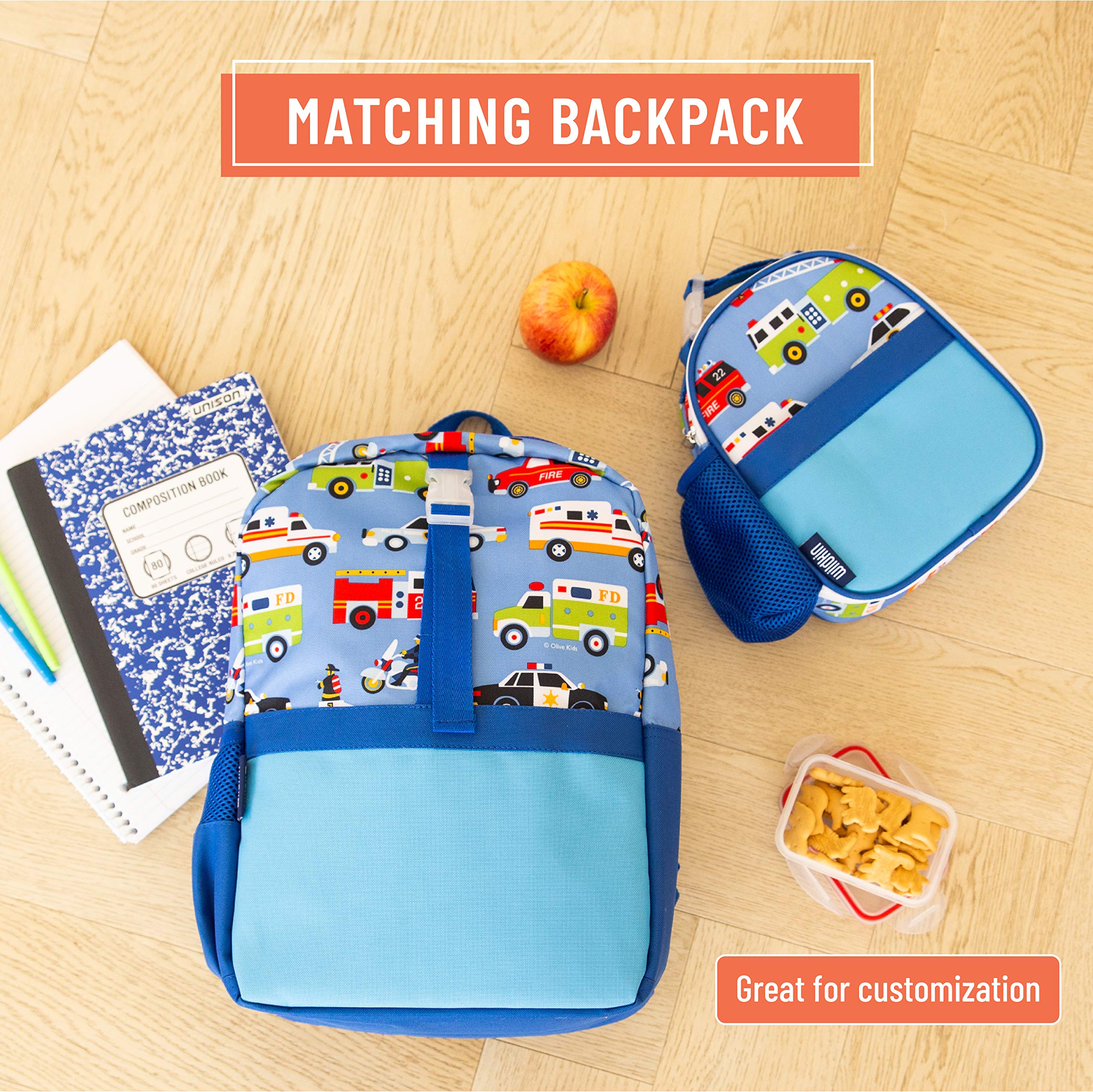 Wildkin Insulated Kids Lunch Box with Clip - Leak Proof & BPA Free, Perfect for School, Travel & Picnics - Superhero Design for Boys & Girls