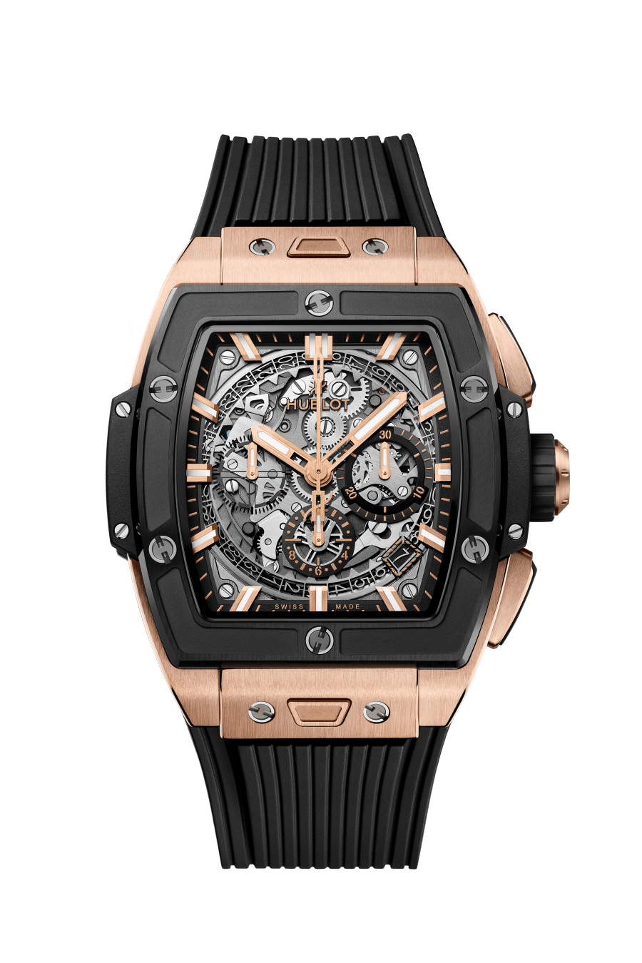 Hublot Spirit of Big Bang Chronograph 18K King Gold & Black Ceramic Men's Luxury Watch - Perfect for Business, Formal Events & Collector's Display
