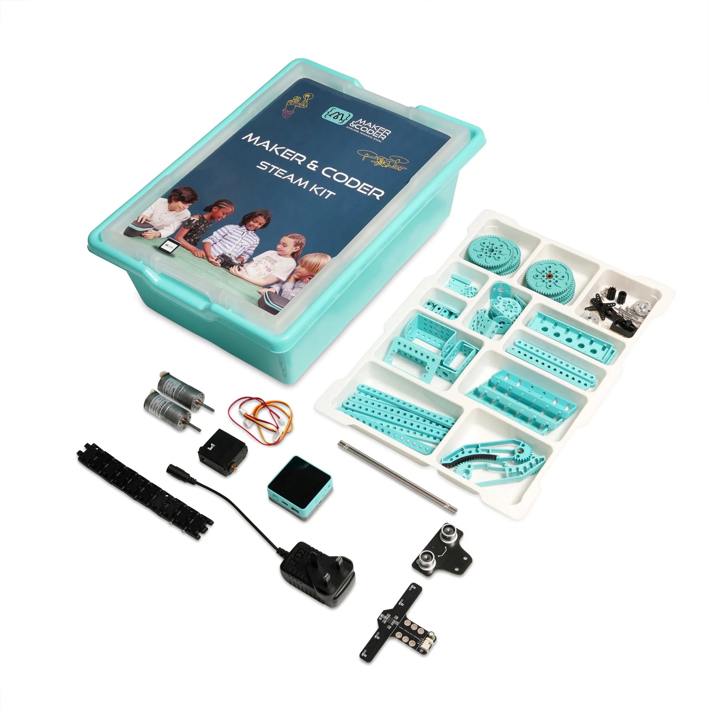 Maker and Coder STEAM Kit - Educational Coding & Robotics Class Pack for Kids | Perfect for STEM Learning, Classroom Activities & After-School Programs
