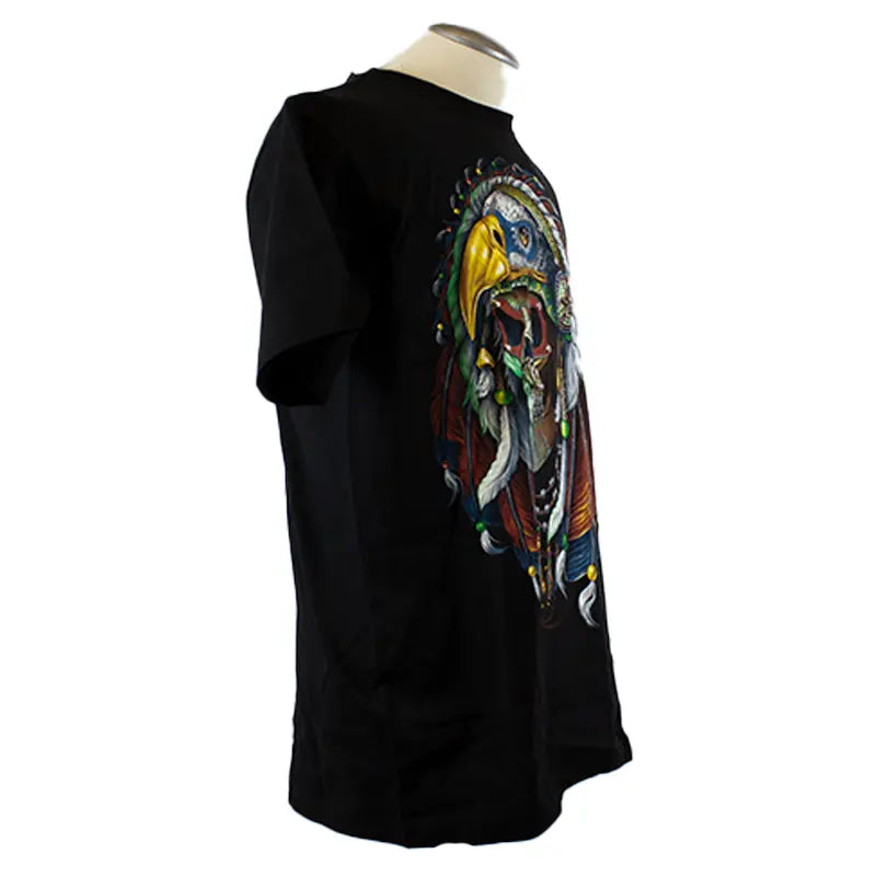 BOL Open Road Men's Skull Glow In The Dark T-Shirt | Halloween Party, Rave & Night Out Graphic Tee