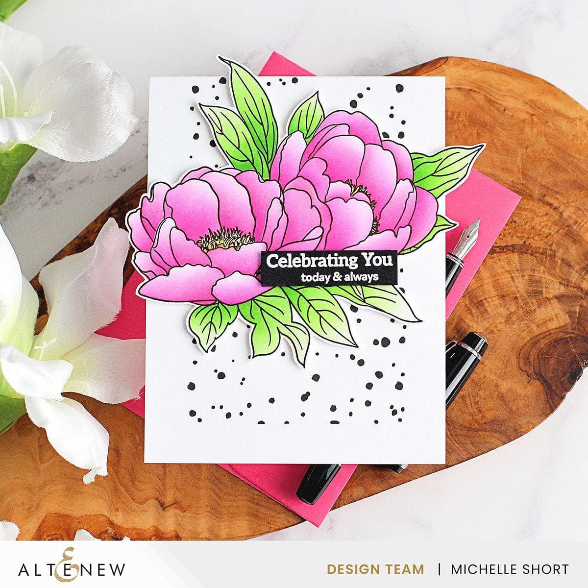 Cherry Blossom Fresh Dye Ink Mini Cube & Reinker Set - Perfect for Card Making, Scrapbooking, and DIY Craft Projects