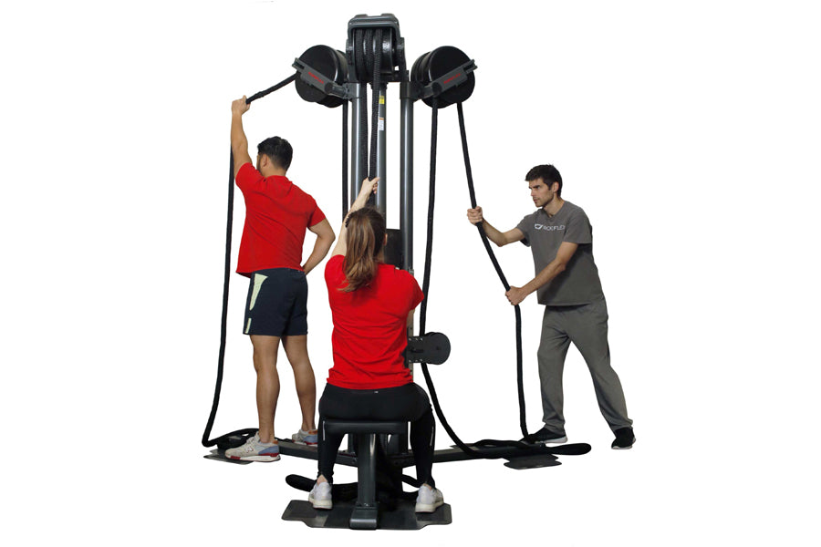 Ropeflex RX2500T Professional Group Rope Trainer - Heavy Duty Battle Ropes for Gym & Home Workouts - Perfect for Strength Training, Cardio & Fitness Classes (Summer Sale - Extra 6% Off)