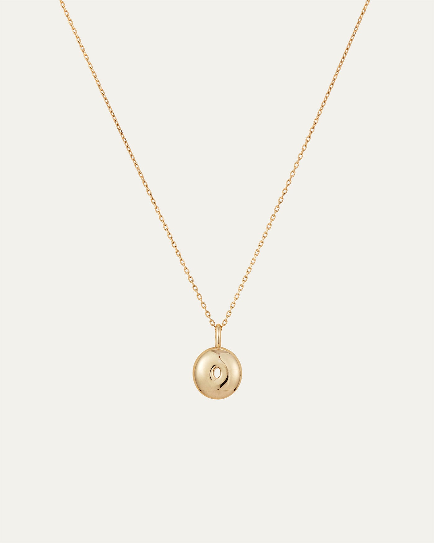 14K Gold Bubble Letter Necklace - Personalized Initial Pendant for Women - Perfect for Birthdays, Anniversaries & Everyday Elegance