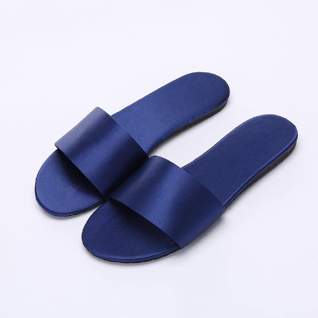 **HANDKEI Women's Summer Satin Slippers - Breathable Indoor Flat Sandals for Home, Lounge & Spa Comfort**