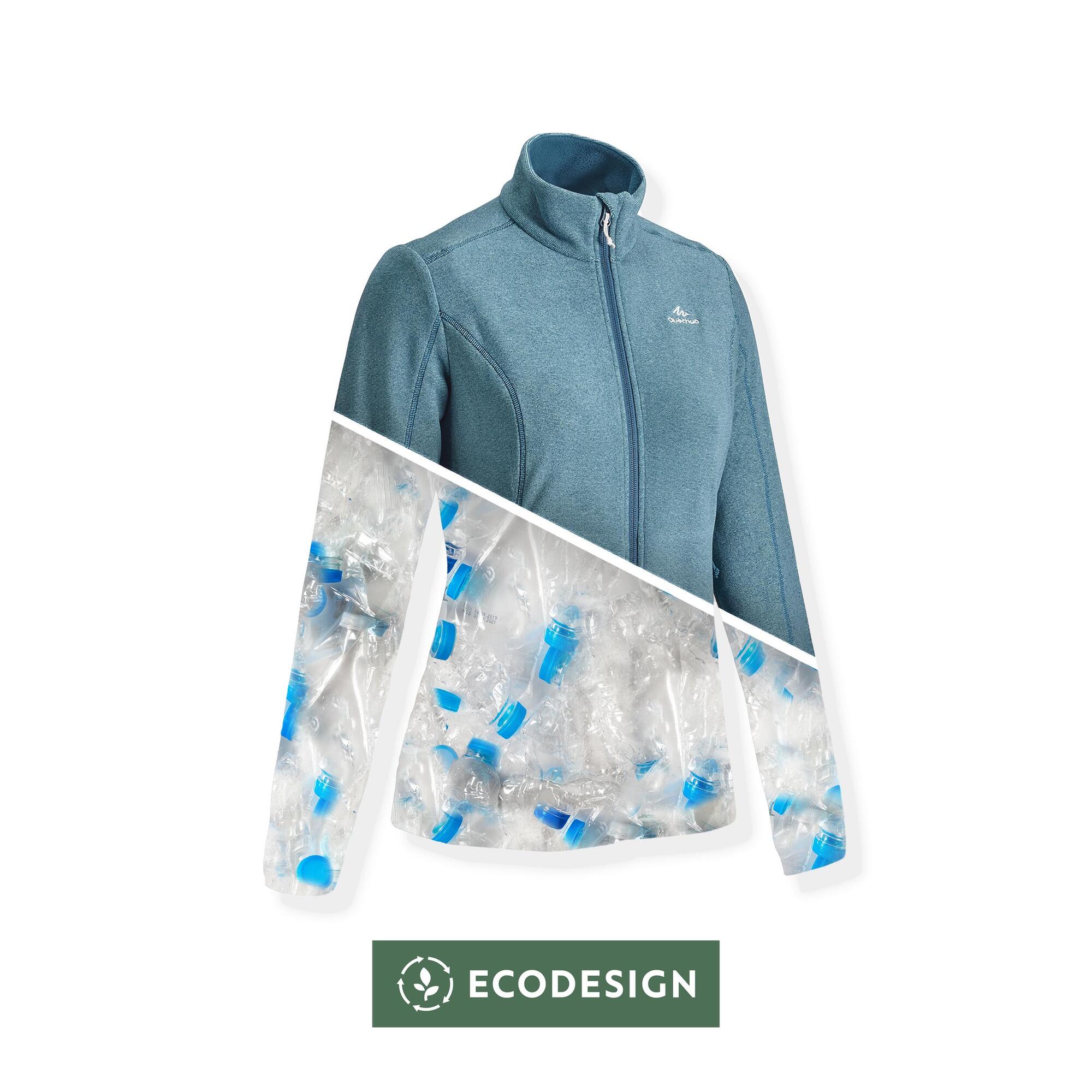 Quechua Women's MH120 Fleece Jacket - Warm Winter Outdoor Jacket for Hiking, Camping & Casual Wear