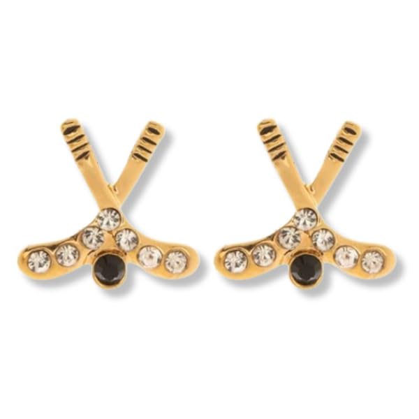Hockey Earrings for Women - Ice Hockey Jewelry Gifts for Female Players, Moms & Fans - Dangle Charm Earrings for Sports Lovers - Perfect for Games, Parties & Everyday Wear