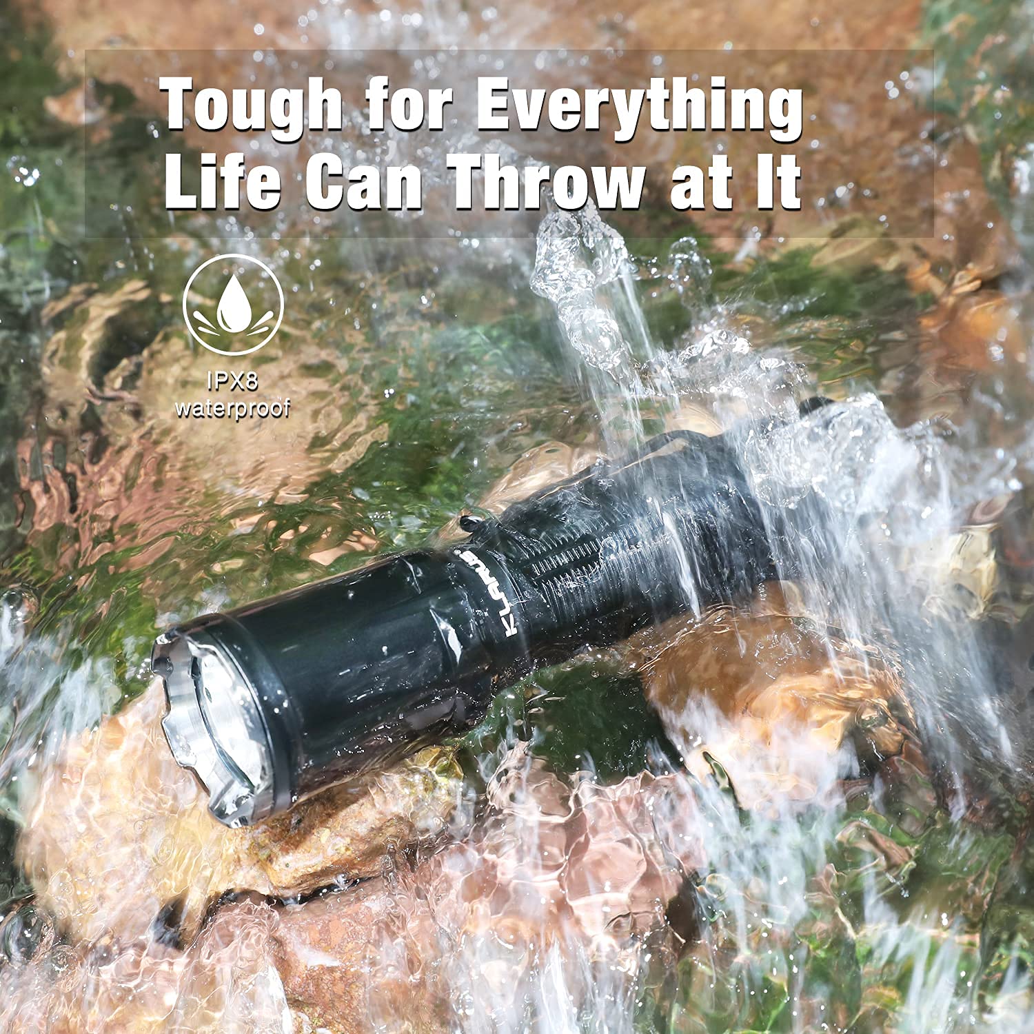 Klarus XT11GT Pro 3300 Lumens USB-C Rechargeable Tactical Flashlight - 1345ft Beam Distance, Instant Dual Tail Switches, 3100mAh Battery with Holster - Perfect for Military, Police, Camping & Outdoor Adventures