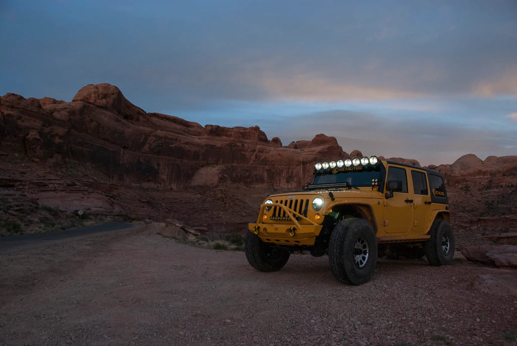 50 Pro6 Gravity® LED 8-Light Light Bar System - 160W Combo Beam for 2007-2018 Jeep JK Wrangler - Off-Road, Trail, Night Driving & Adventure Lighting