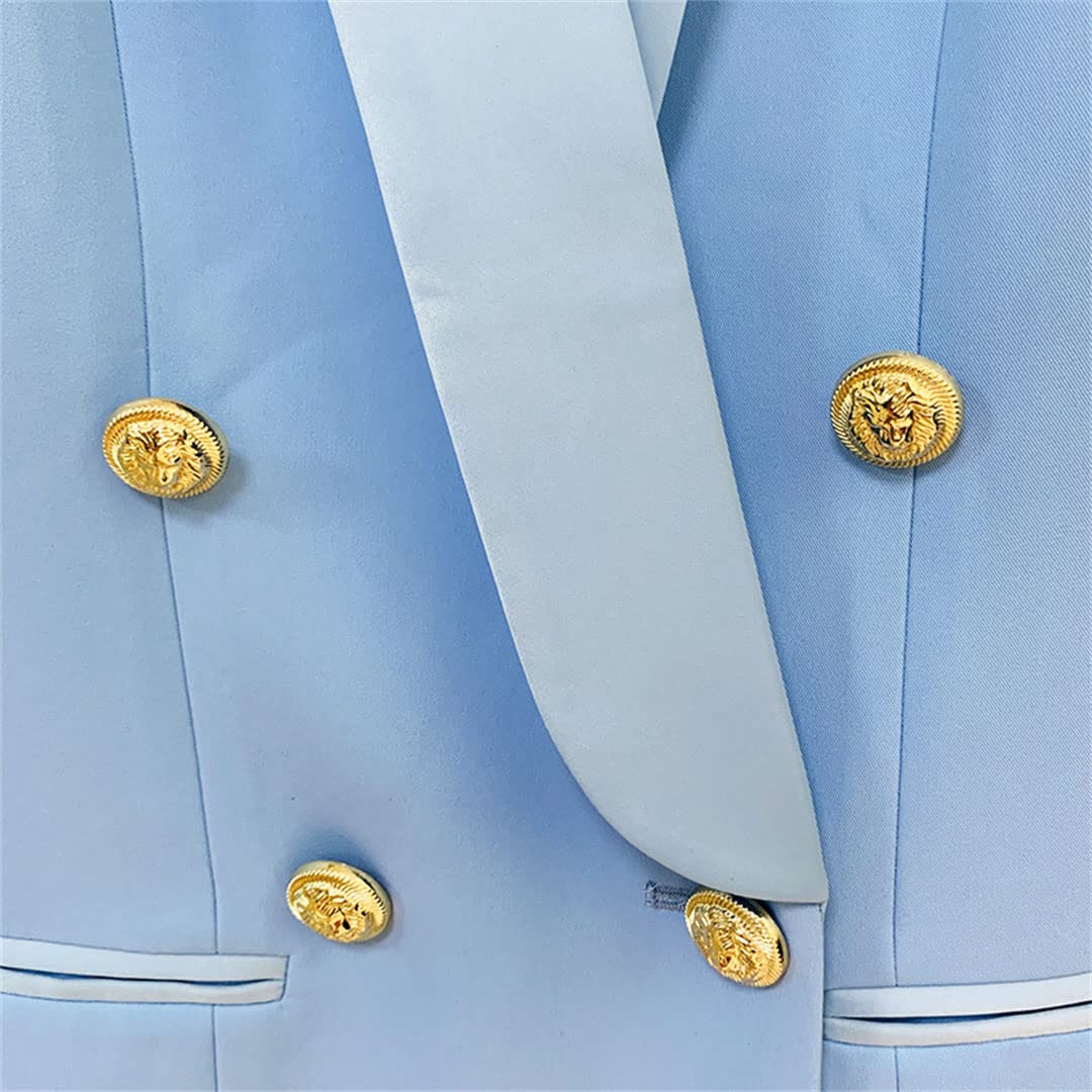 Women's Sexy Long Sleeve Blazer Dress - Formal Office Work Jacket with Shawl Collar & Double Breasted Design for Autumn | Perfect for Business Meetings, Office Wear & Professional Outfits
