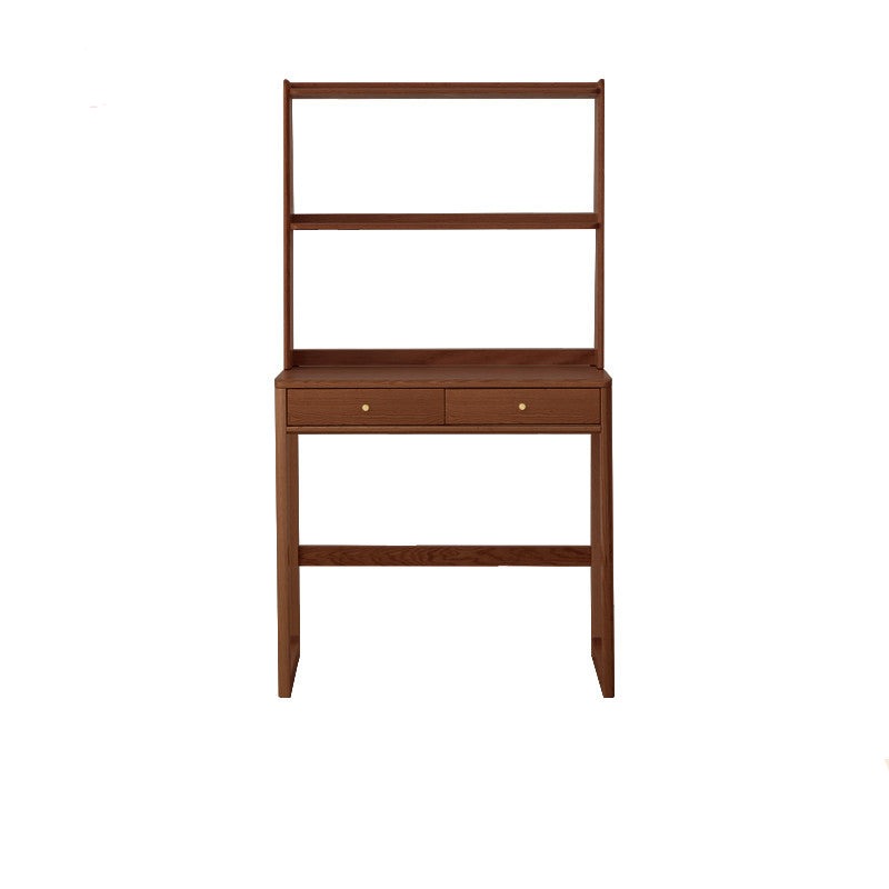 Solid Oak Wood Small Office Desk - Compact & Durable Home Office Furniture for Writing, Studying & Remote Work