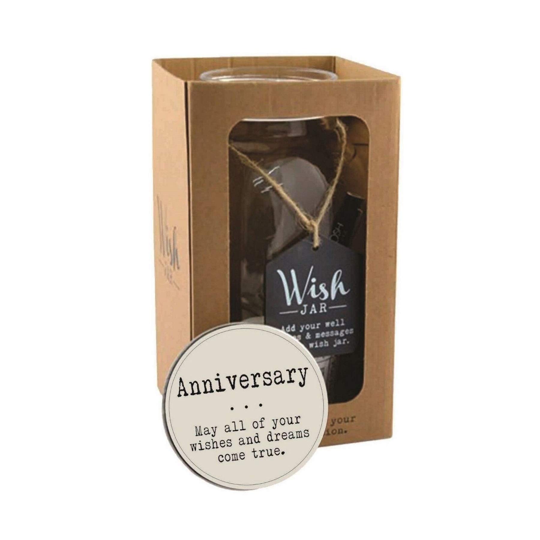 Anniversary Wish Jar - Splosh Keepsake Gift for Couples to Store Special Wishes & Love Messages | Perfect for Wedding Anniversaries, Romantic Gifts & Memory Preservation
