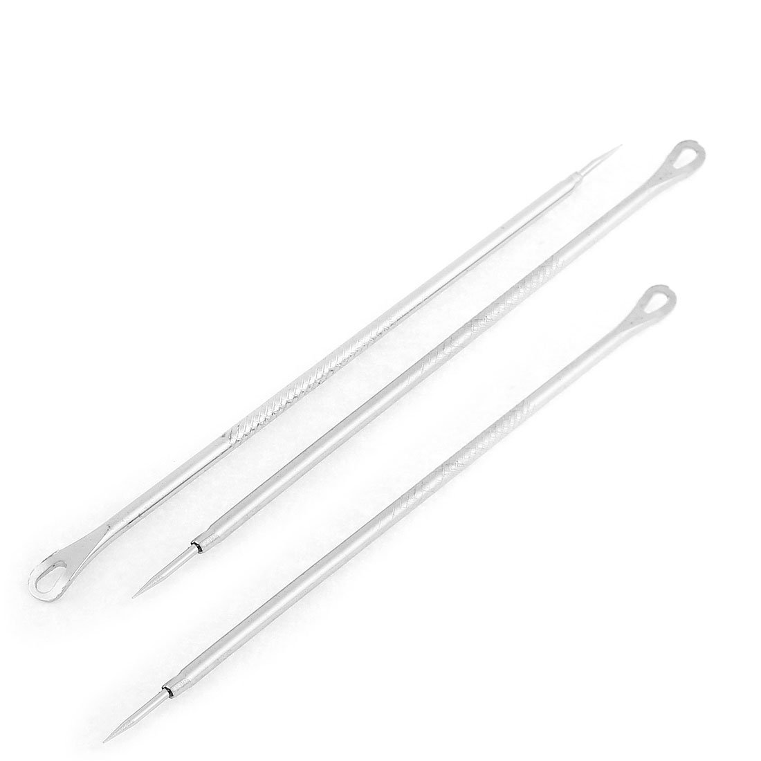 Professional Stainless Steel Acne Pimple Extractor Tool Kit - 3 Piece Blackhead Remover & Blemish Cleaner Set for Face Care - Perfect for Home Skincare, Spa, and Dermatologist Use