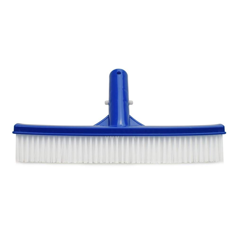 10 Inch Swimming Pool Brush - Heavy Duty Wall & Ground Cleaning Tool for Dirt, Moss, and Algae Removal | Perfect for In-Ground & Above Ground Pools (Blue)