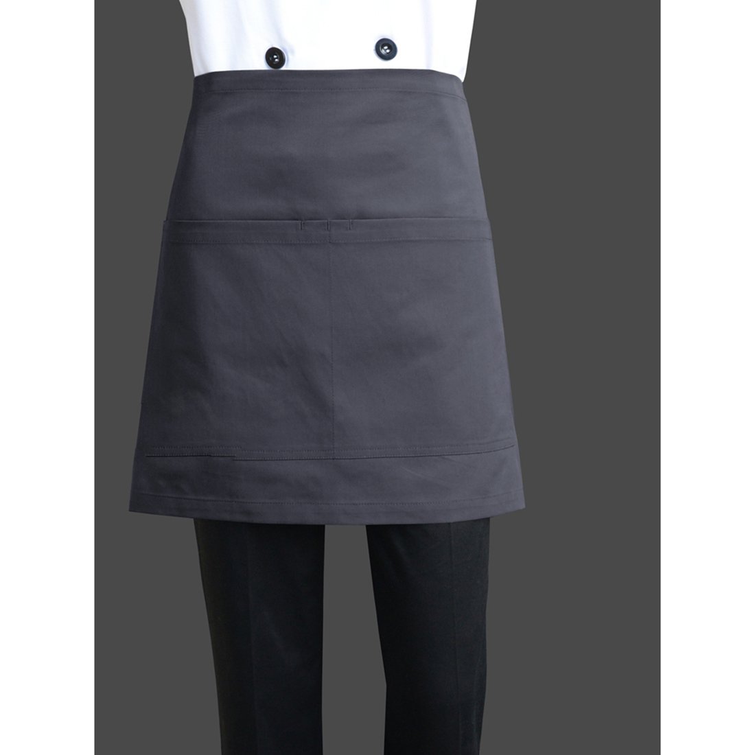 Unisex Kitchen Cooking Waist Half Apron - Adjustable & Durable Restaurant Bistro Apron for Cooking, Baking, BBQ & Serving - Perfect for Chefs, Home Cooks & Waitstaff