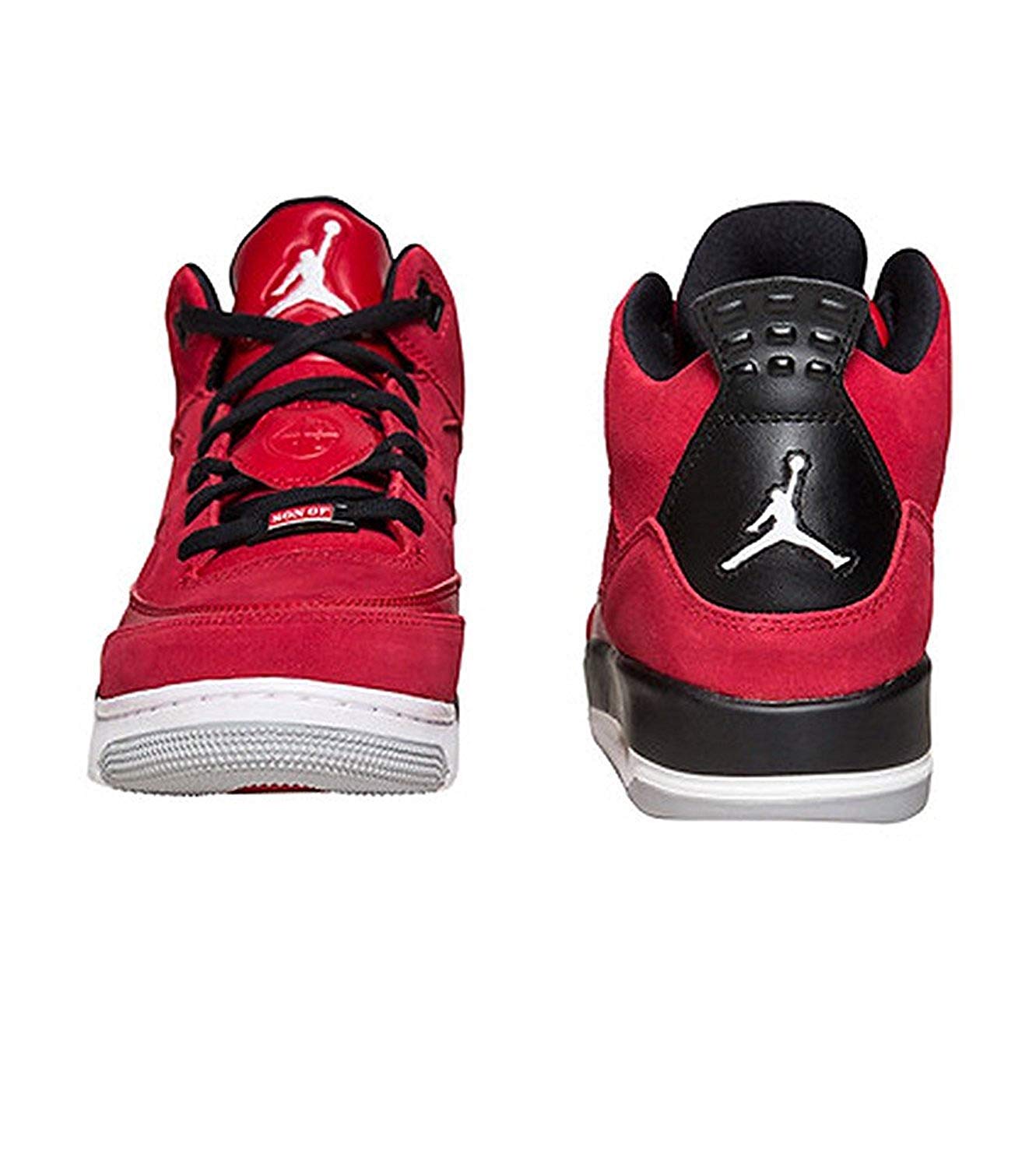 Nike Jordan Son of Low Gym Red White Black Wolf Grey Sneakers - Big Kid Size 4.5 M US - Basketball Shoes for Kids, Casual Wear & Street Style