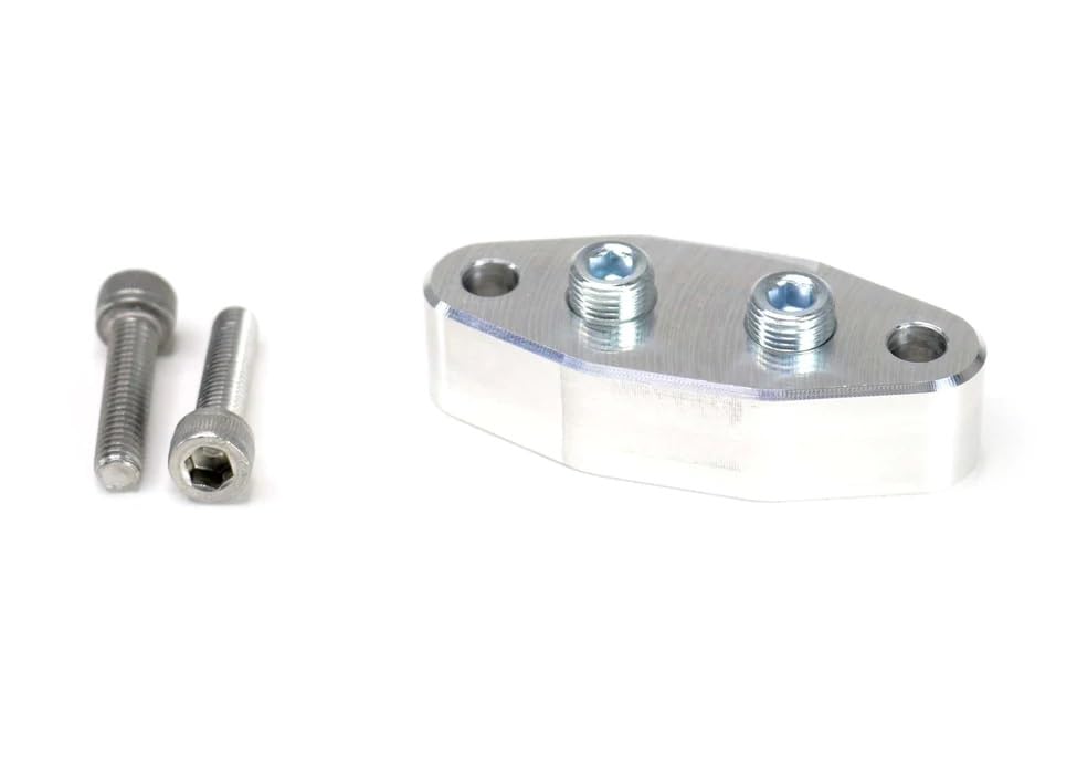 LS Oil Pan Adapter for Oil Feed, Temperature & Pressure Sensors - Compatible with Most Vehicles, Perfect for Engine Monitoring & Performance Tuning