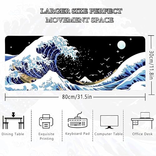 MEWOOCUE® Large XXL Gaming Mouse Pad (31.5