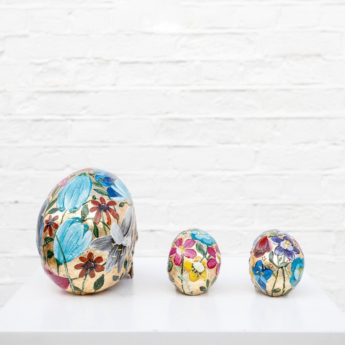 Original Handcrafted Sculpture Set of 3 - Unique Home Decor Art Pieces for Living Room, Office & Gift Giving