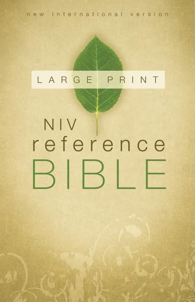 NIV Large Print Reference Bible - Hardcover, Easy-to-Read Comfort Edition for Church, Bible Study & Personal Devotion