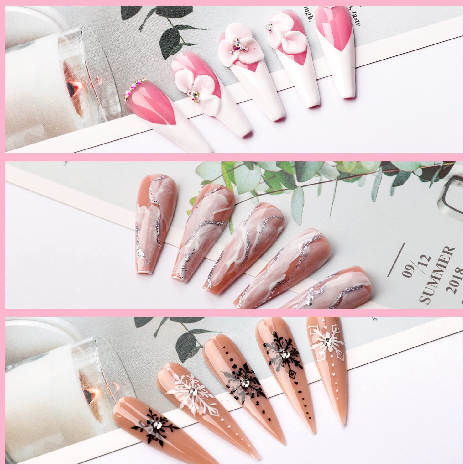 Makartt Nail Builder Gel Kit - Professional Nail Extension Set with Natural Color Builder Gel, Base & Top Coat for DIY Manicures | Perfect for Home Nail Art, Salon Professionals & Beginners