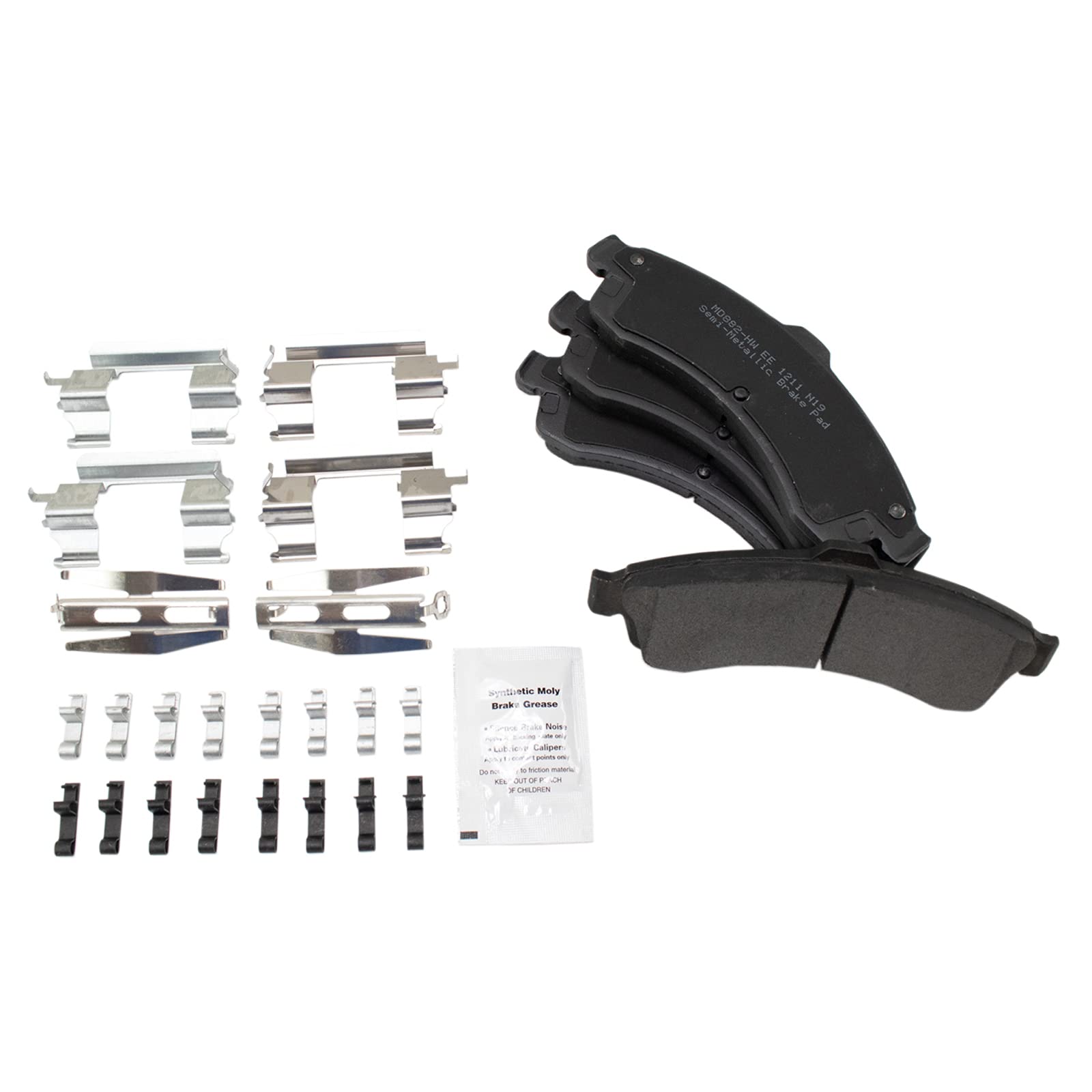 TRQ Front Performance Brake Pad & Rotor Kit - Semi-Metallic Vented, G-Coated - Compatible with 2004-2005 Isuzu Ascender - Perfect for Off-Roading, Towing & High-Performance Driving