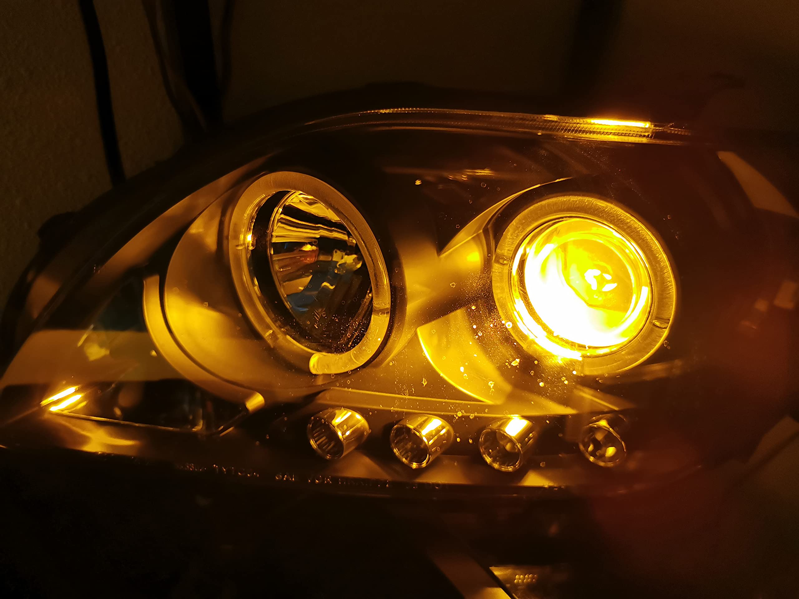 SOCAL-LED 7440 7443 Amber Yellow LED Turn Signal Bulb - 3030 SMD Super Bright for DRL, Brake, Parking & Tail Lights - Pack of 2 - Perfect for Cars, Trucks & Motorcycles Day & Night Driving