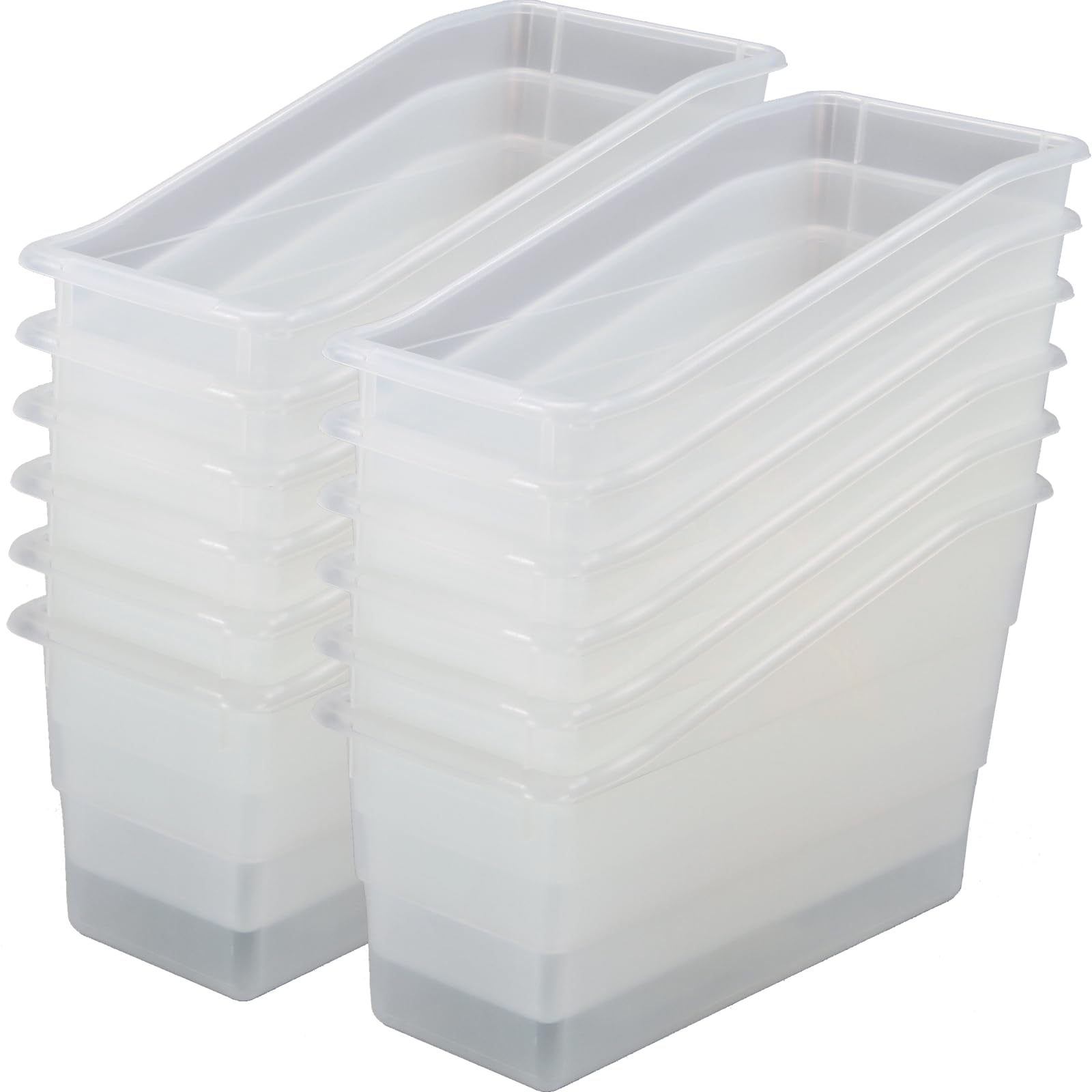 Durable Book & Binder Holders - 12 Pack for Office & School Organization