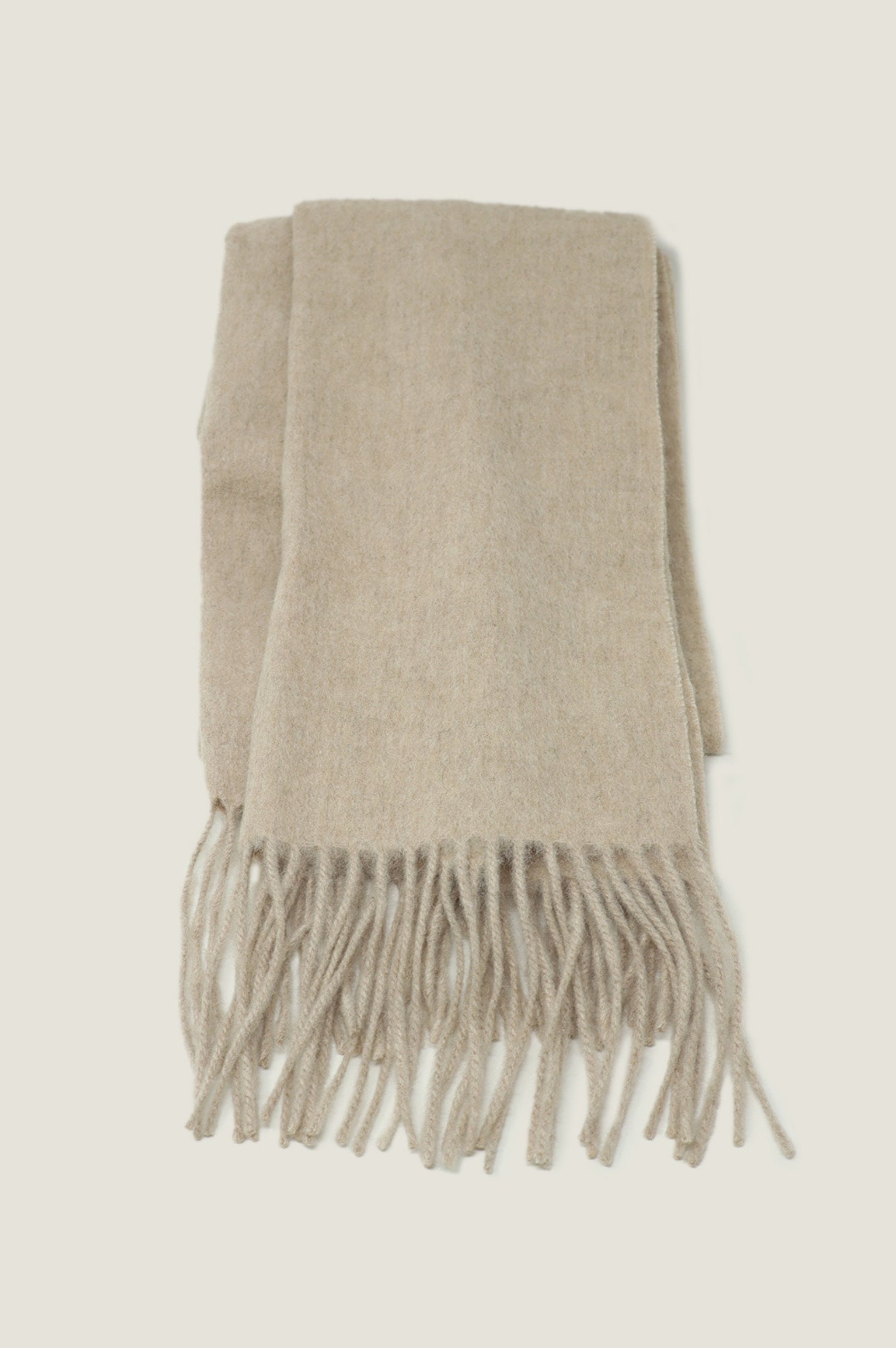 Soft Cream Wool Scarf for Women - Warm Winter Fashion Accessory - Perfect for Cold Weather, Outdoor Activities & Holiday Gifts