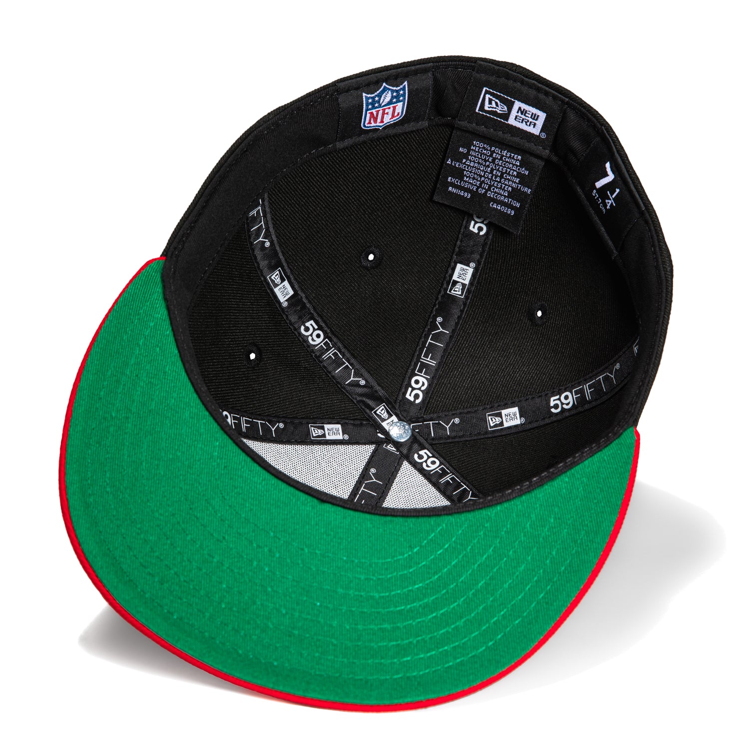 New Era 59Fifty San Francisco 49ers Team Script Snapback Hat - Black & Red NFL Football Cap for Men & Women - Perfect for Game Day, Sports Events & Streetwear Fashion