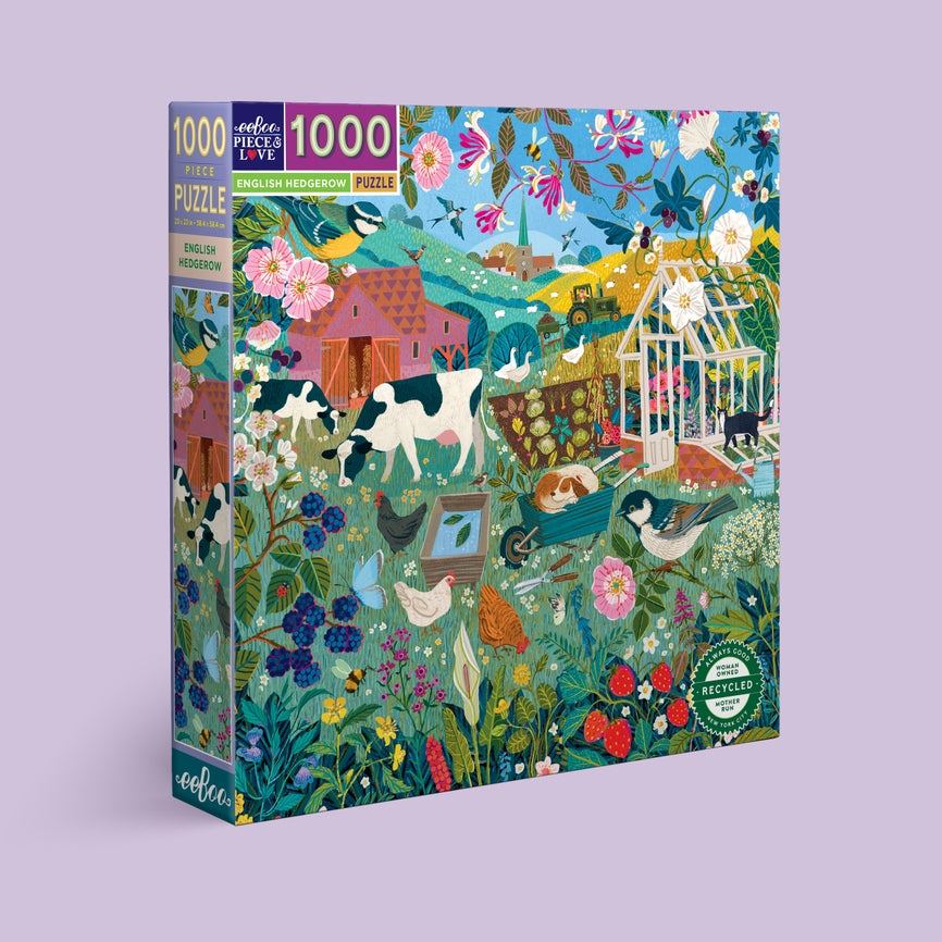 English Hedgerow 1000 Piece Jigsaw Puzzle - Challenging Landscape Puzzle for Adults & Puzzle Enthusiasts | Perfect for Family Game Night, Stress Relief & Home Decor