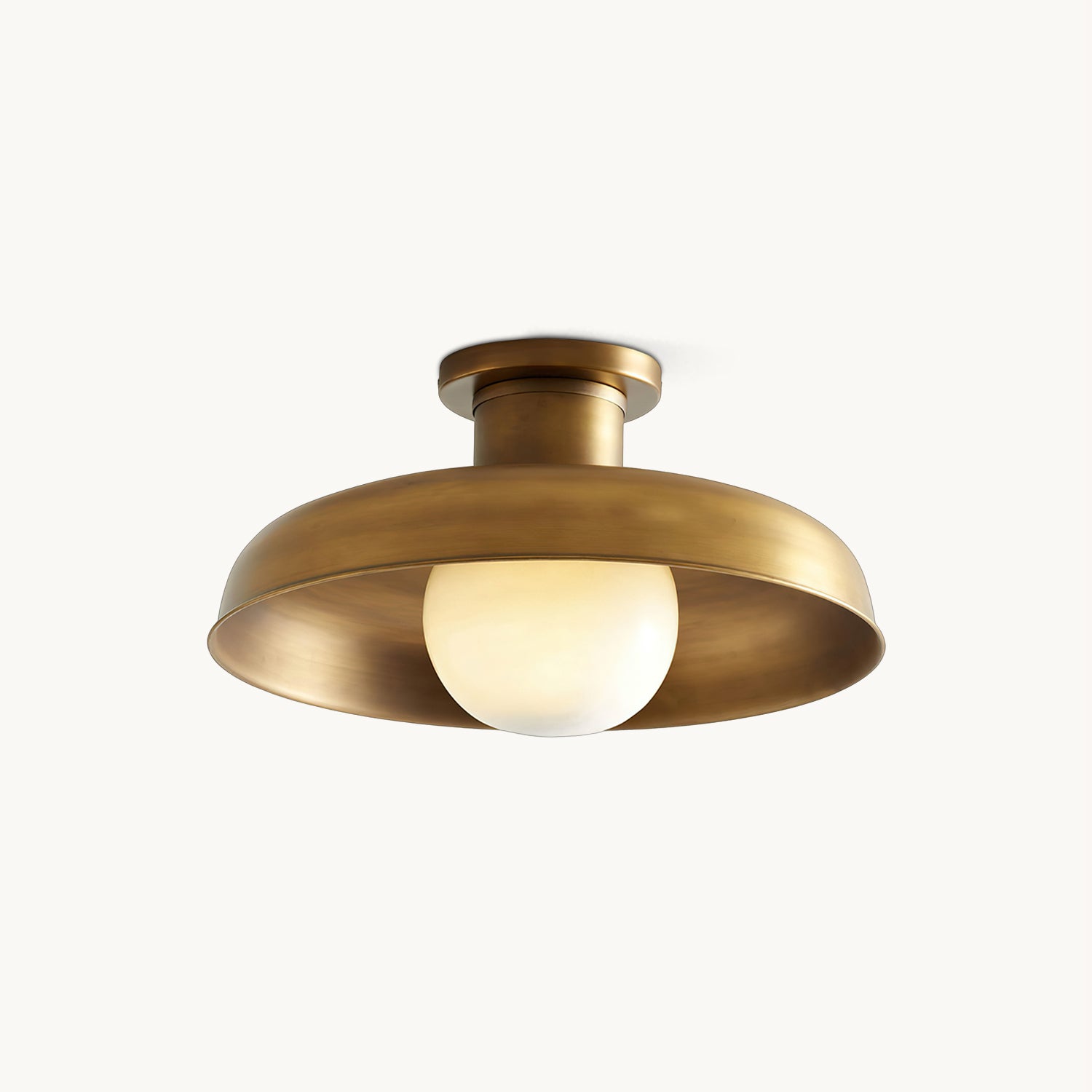 Modern Clifton Ceiling Light Fixture - Elegant Flush Mount Lighting for Bedroom, Living Room & Hallway - Energy Efficient LED Indoor Light with Frosted Glass Shade