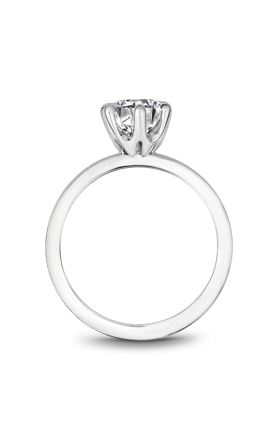 Noam Carver B370 01A Diamond Engagement Ring for Women - 14K White Gold Wedding Band, Promise Ring for Her | Perfect for Proposals, Anniversaries & Special Occasions