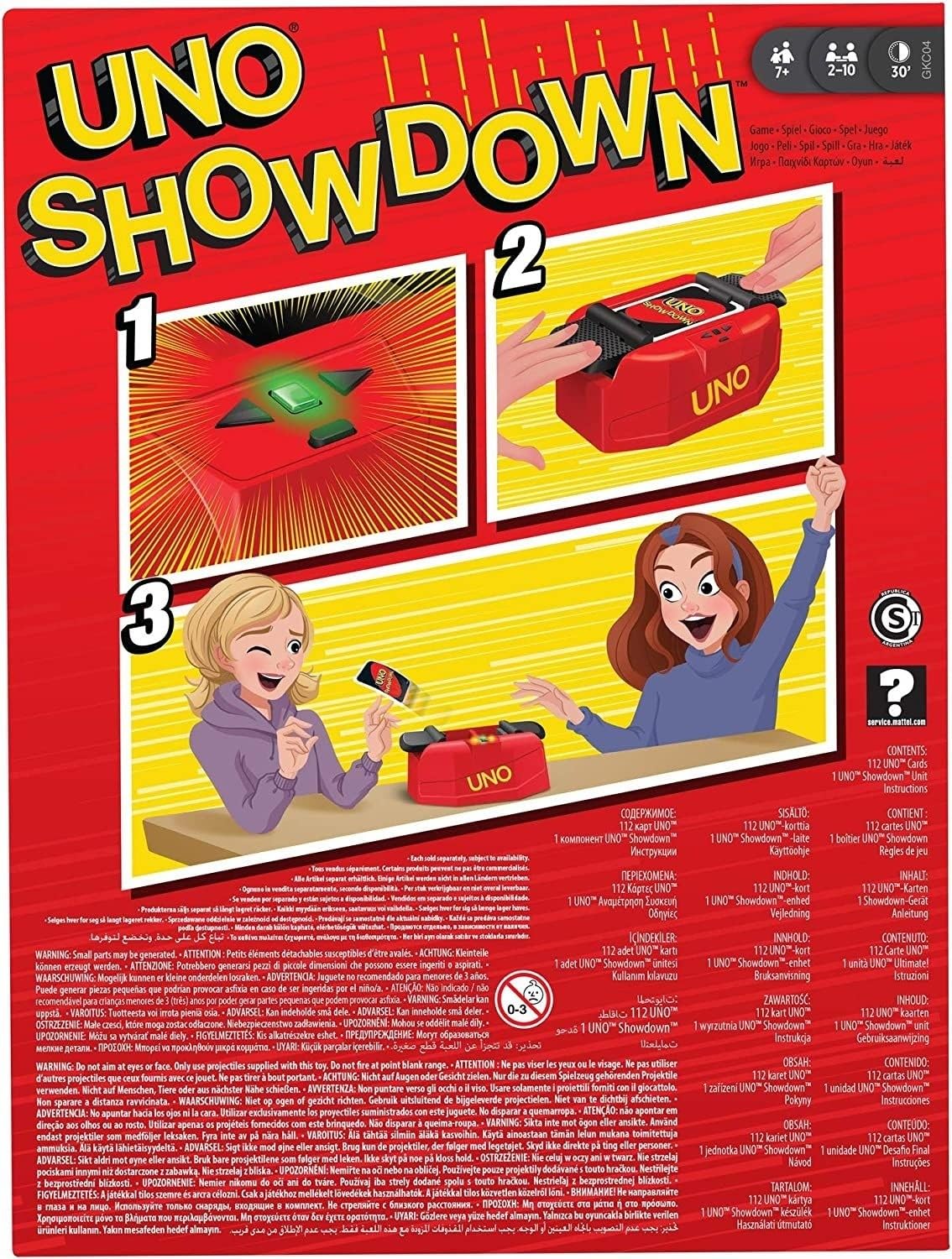 Mattel UNO Showdown Card Game - Fun Family Game Night