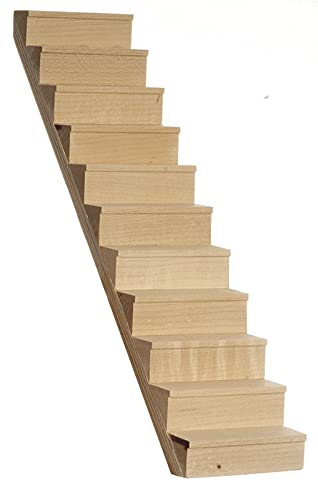 Miniature Staircase with Treads for Dollhouse - DIY Craft Project